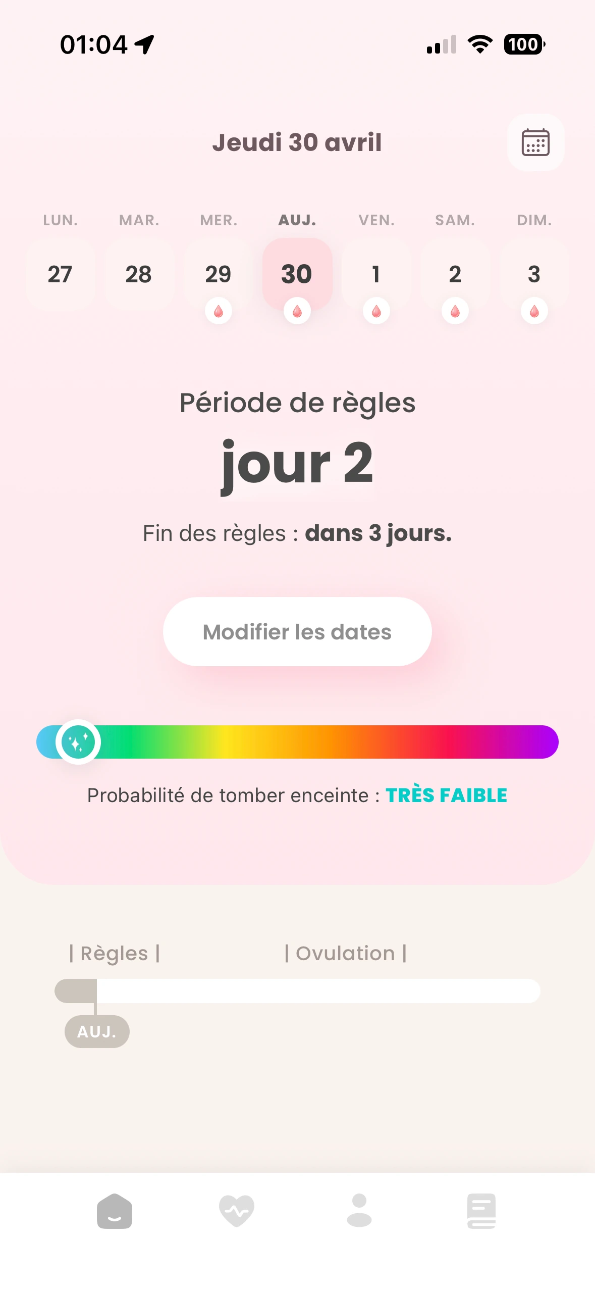 Ton cycle, lisible en trois secondes.